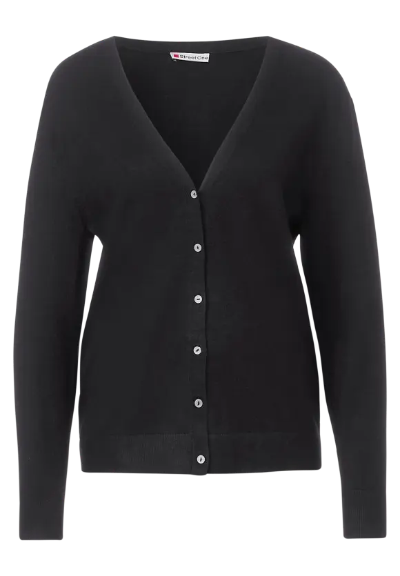 Cardigan mit V-Ausschnitt - Black