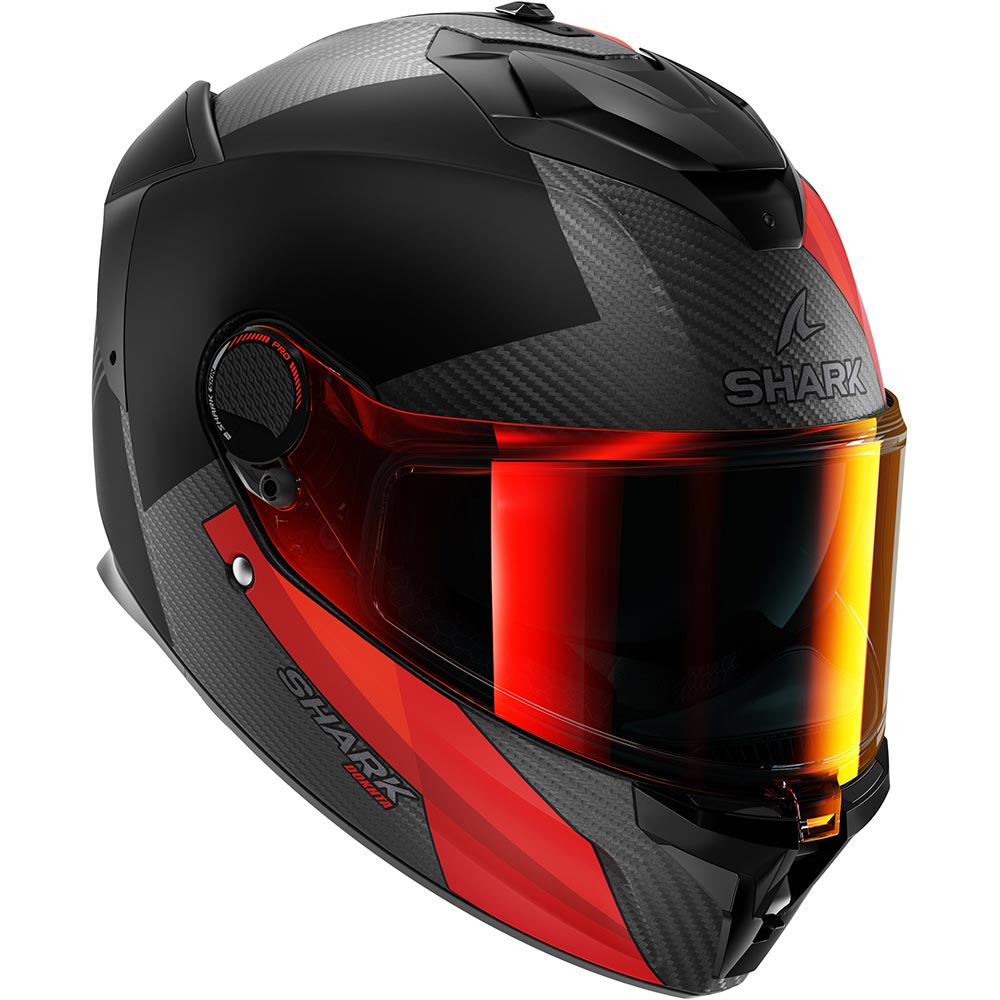 Shark - Casque Spartan GT Pro Dokhta Carbon Noir / Anthracite / Orange / Brillant