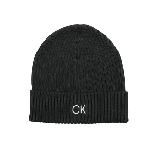 Calvin Klein Jeans - CLASSIC COTTON RIB BEANIE Negro