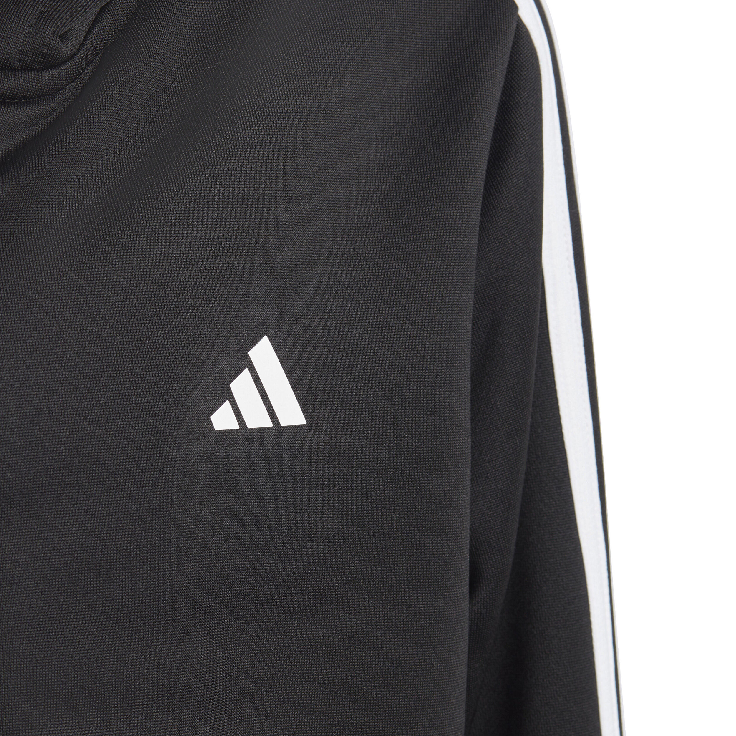 adidas Essentials 3-Stripes Full-Zip Gilet En Coton Enfants - Noir , Blanc