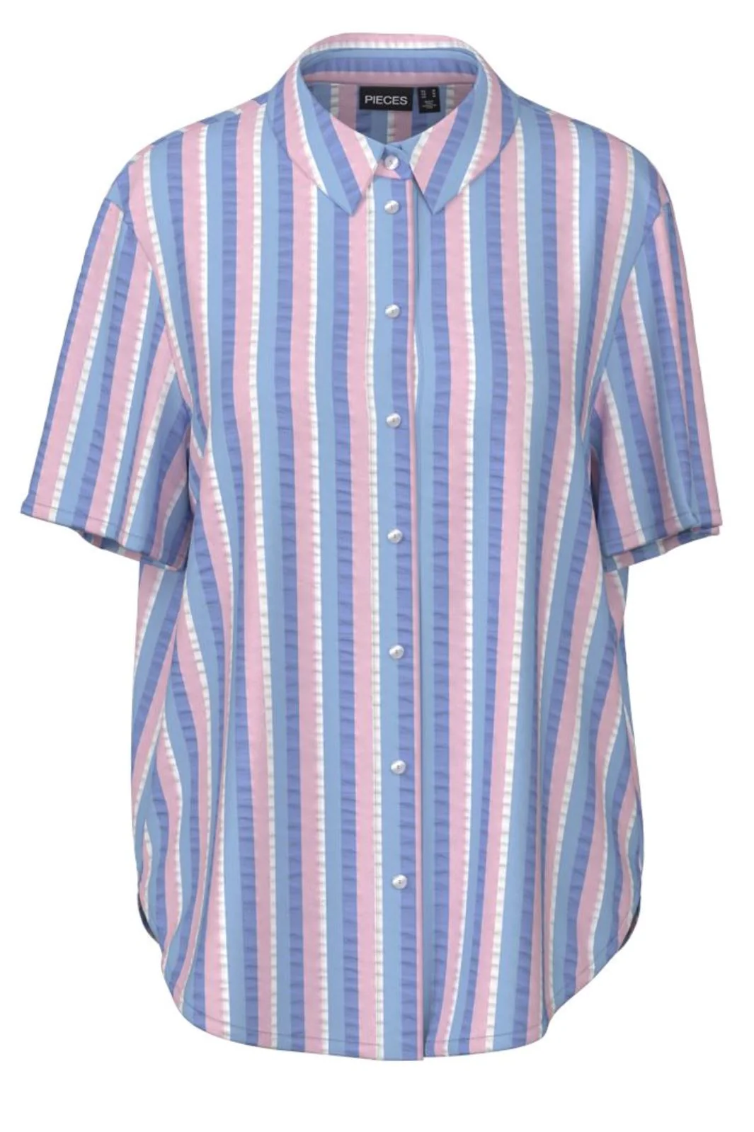 Pieces Pcaitlyn Ss Shirt 4559115 hydrangea multi stripes
