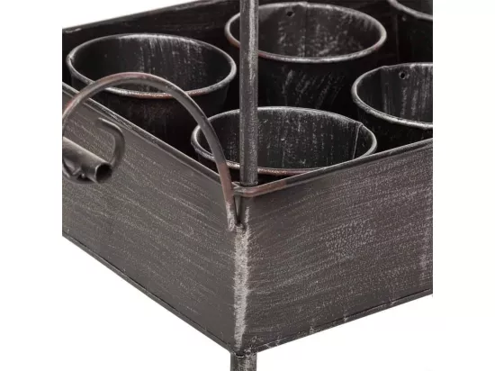 Chariot porte-plantes en métal 43,5x27x52,5h