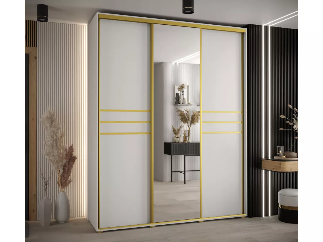ARMOIRE DAVOS 11 À PORTES COULISSANTES 235,2/200/60 3 portes