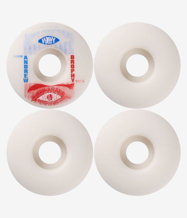 Wayward Brophy Pro Classic Rollen (white blue red) 54mm 101A 4er Pack