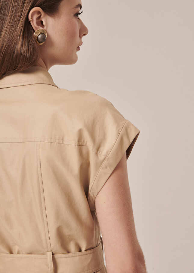 Robe Rajahbeige en coton