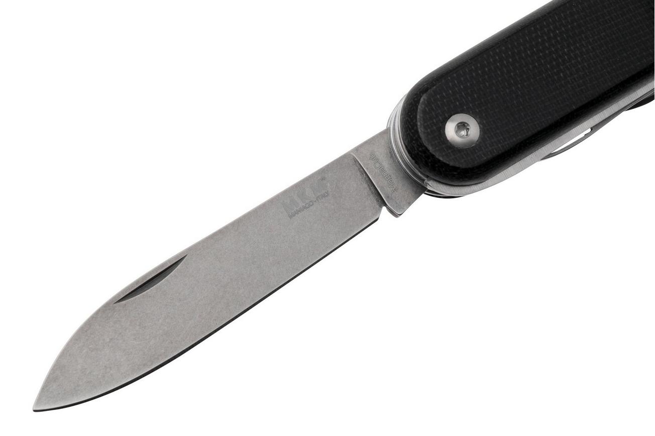 MKM Malga 5 MP05MAG-BC Magnacut Black Canvas Micarta, zakmes