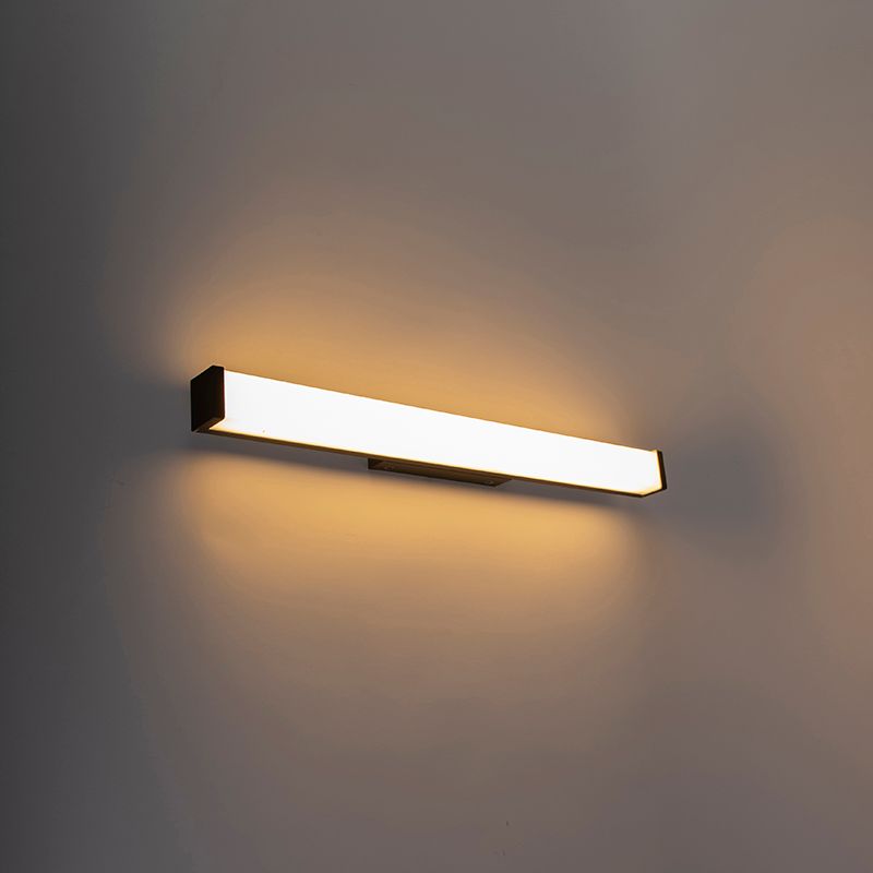 Moderne badkamer wandlamp zwart 62 cm IP44 - Cascada
