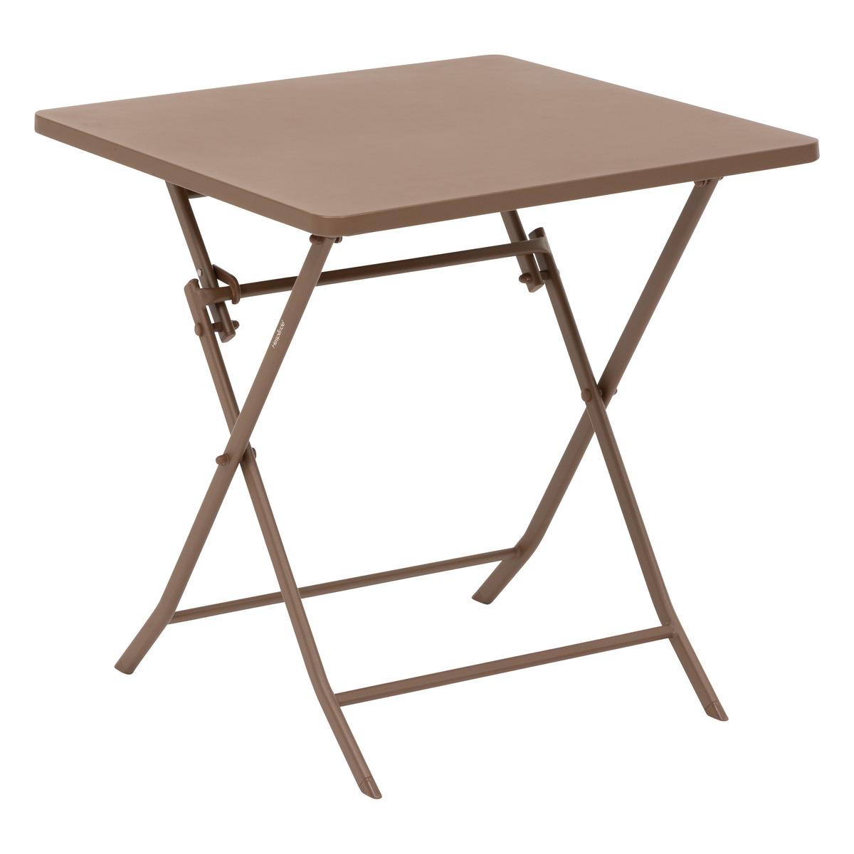 TABLE GREENSBORO CARREE BRONZE 2 PLACES