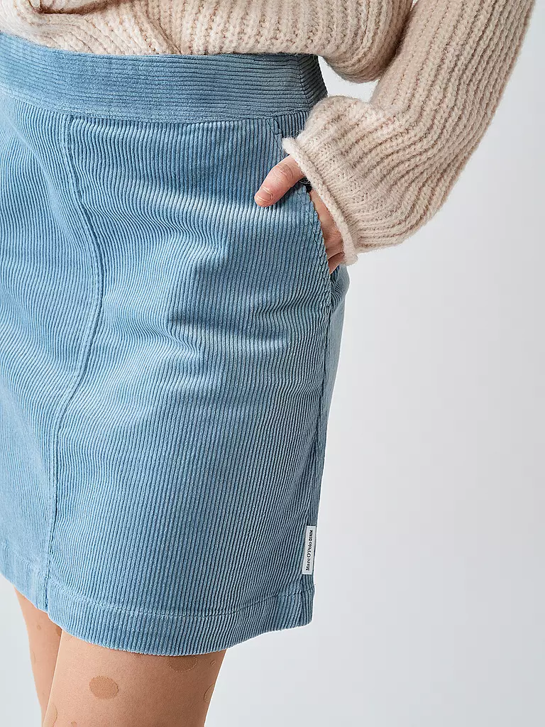 MARC O' POLO DENIM Minirock Corduroy blau