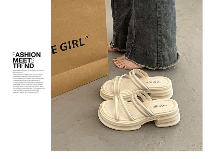Anran - Platform Slide Sandalen