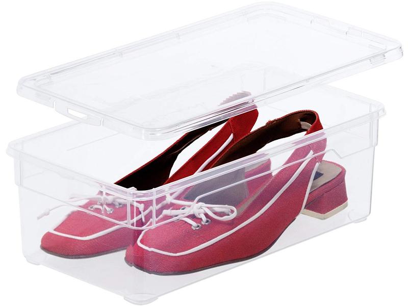 Rotho Aufbewahrungsbox Clearbox Lady Shoe Transparent Schuh-Aufbewahrungskiste