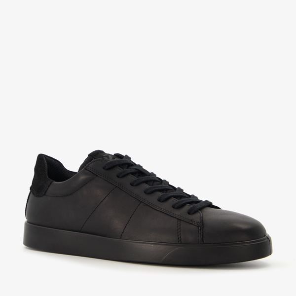 Ecco leren heren sneakers zwart