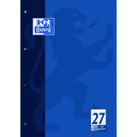 Oxford Berufsschulblock A4, 50 Blatt, gelocht, Lineatur 27, SCRIBZEE®