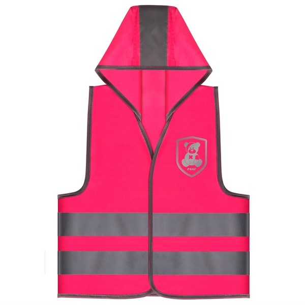 Sikkerhedsvest m. Hætte Pink - REER → Luksusbaby.dk