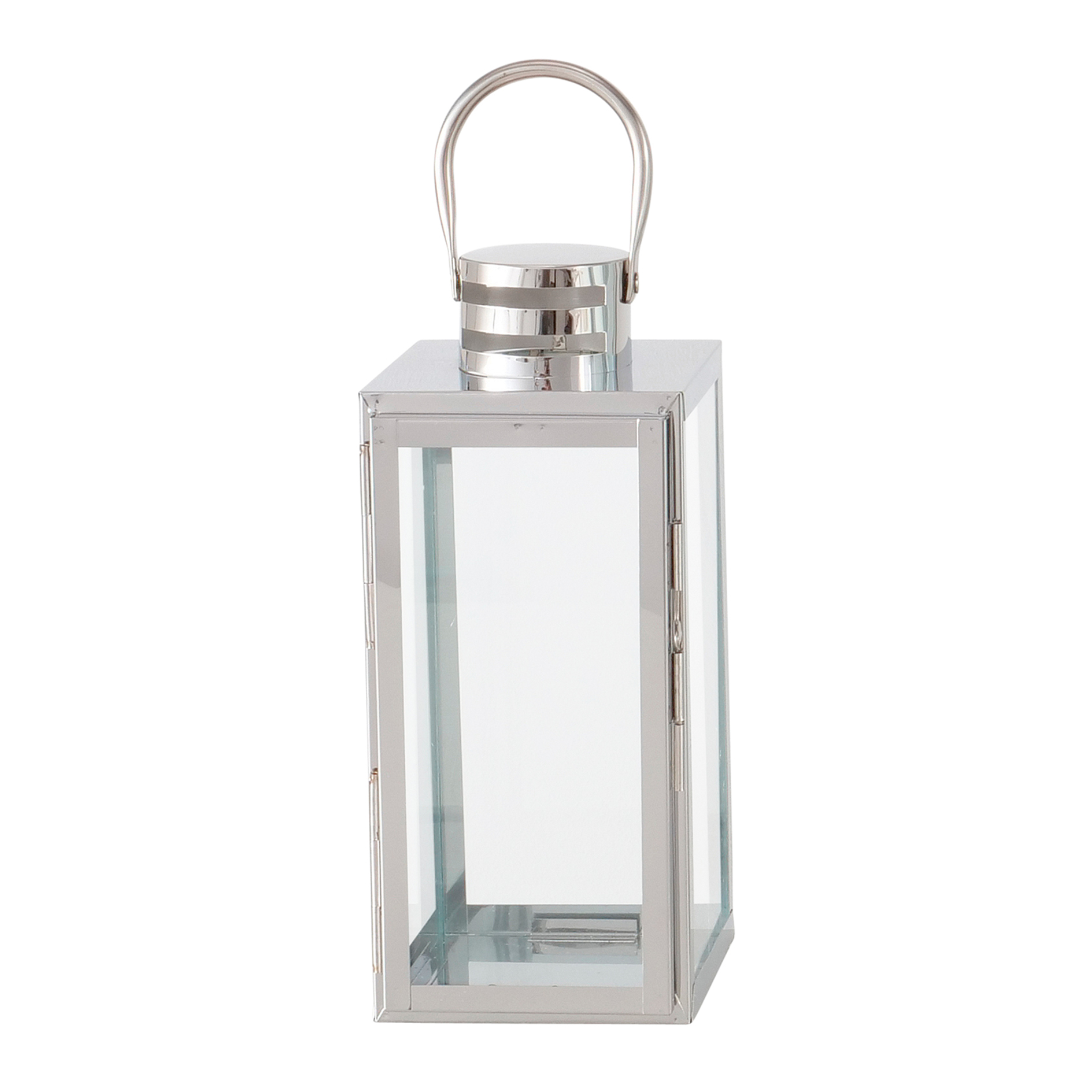 Laterne - silber - 29 cm hoch