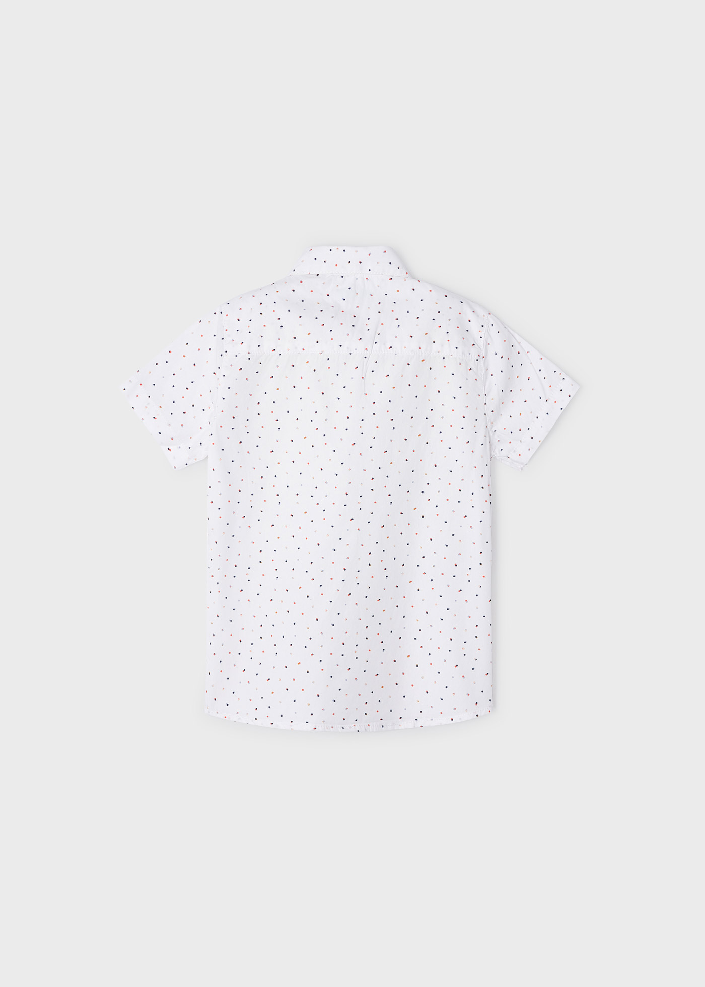 Camisa de algodão estampada de manga curta para meninos