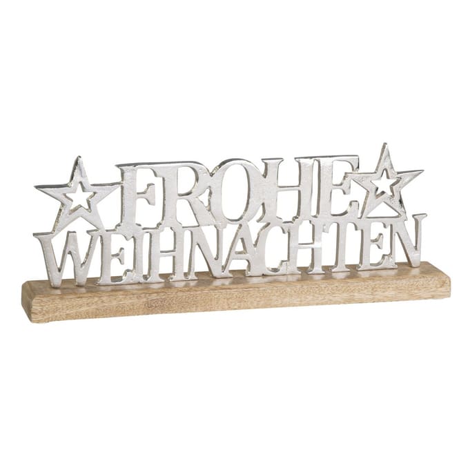 Schriftzug - Frohe Weihnachten - ca. 37 x 5 x 14 cm