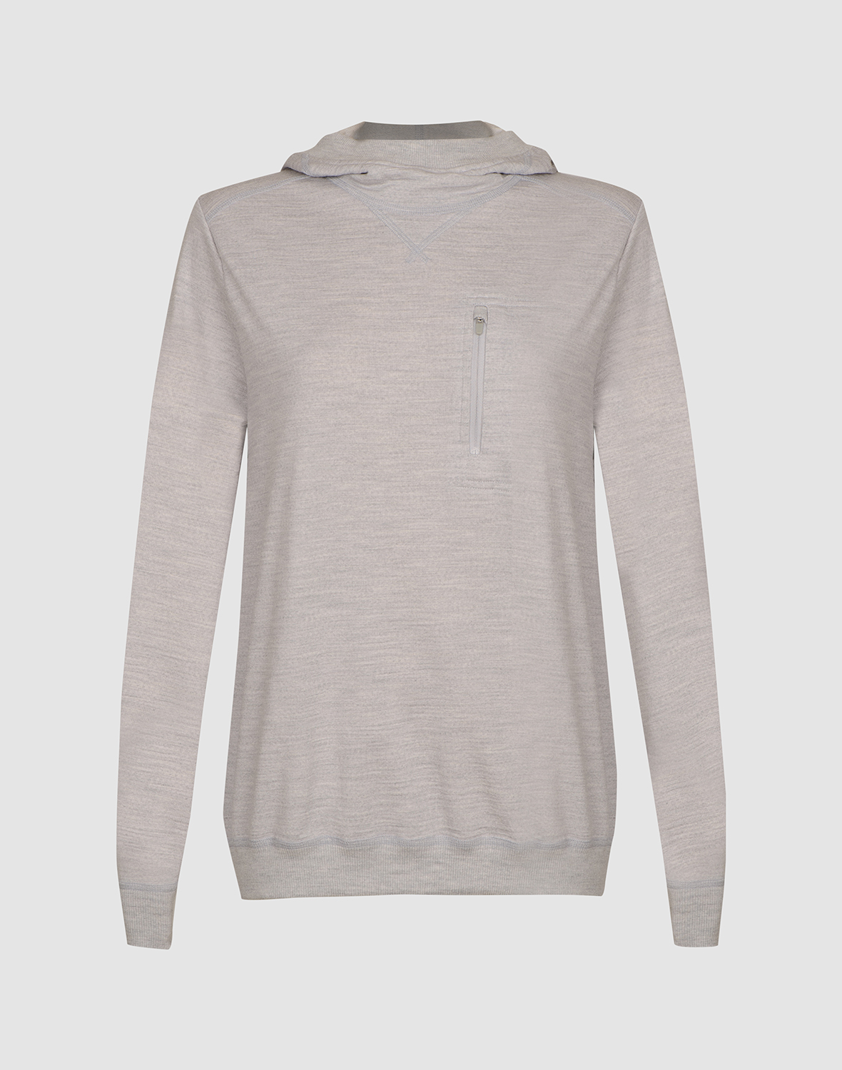 Hoodie van merinowol voor dames - Gratis Verzending