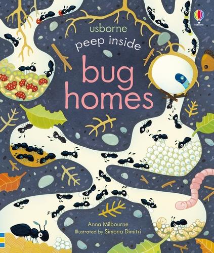 Peep Inside Bug Homes - Peep Inside (Board book)