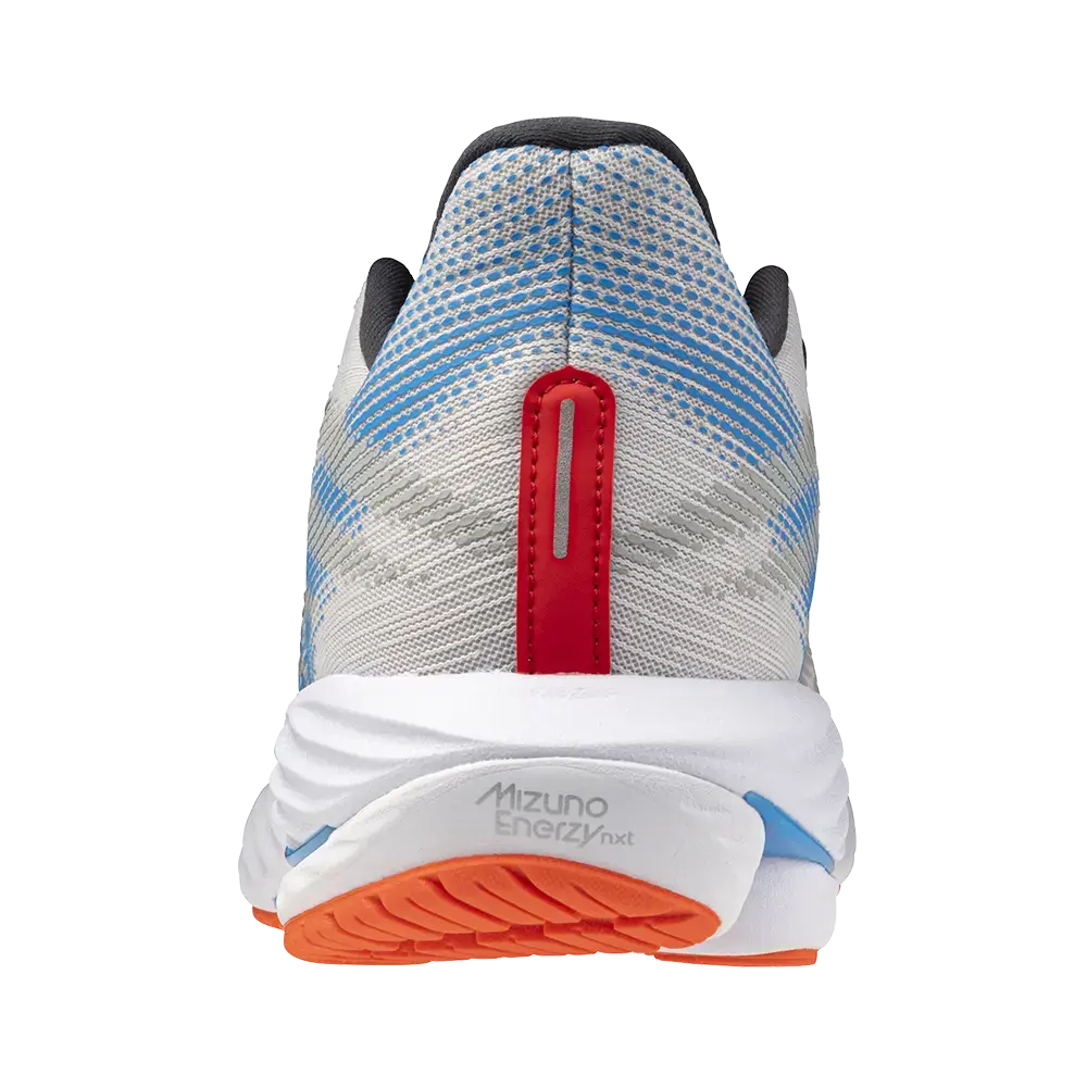 Mizuno Wave Rider Hardloopschoenen Wit/Blauw/Rood Heren