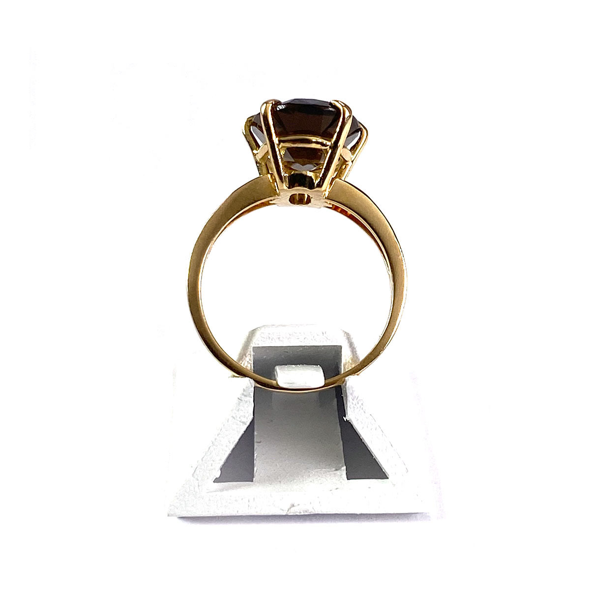 Bague d'occasion or 750 jaune quartz