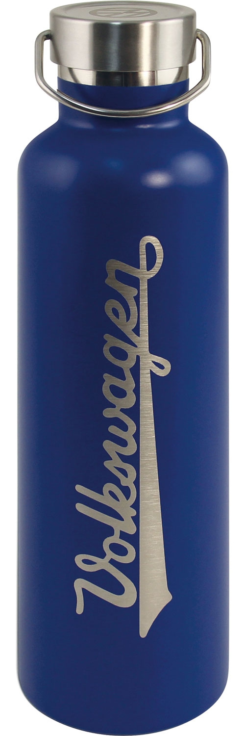 VW Collection Edelstahl Thermo Trinkflasche 375 ml Blau