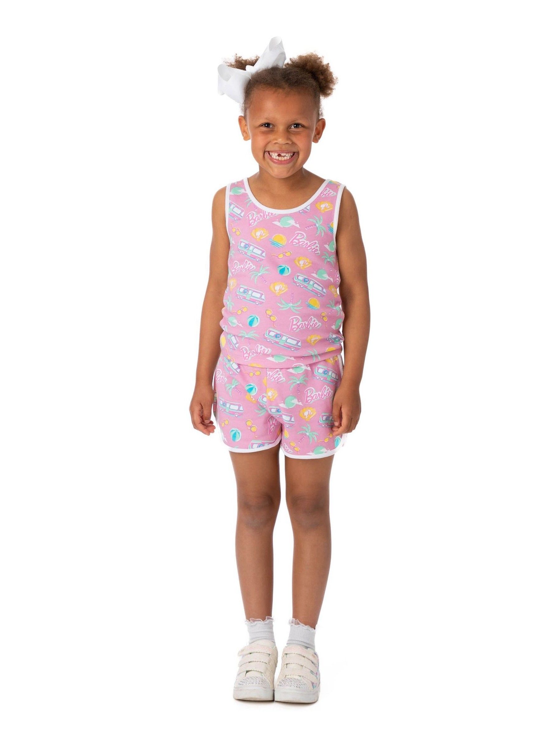 Roze - Vanilla Underground Barbie 2-delige meisjesset van top en short