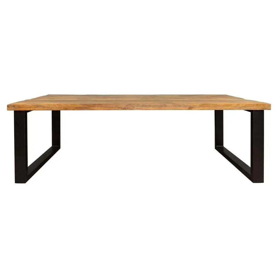 StarFurn - Rechthoekige eettafel Denver - 200 cm - naturel - U-poot