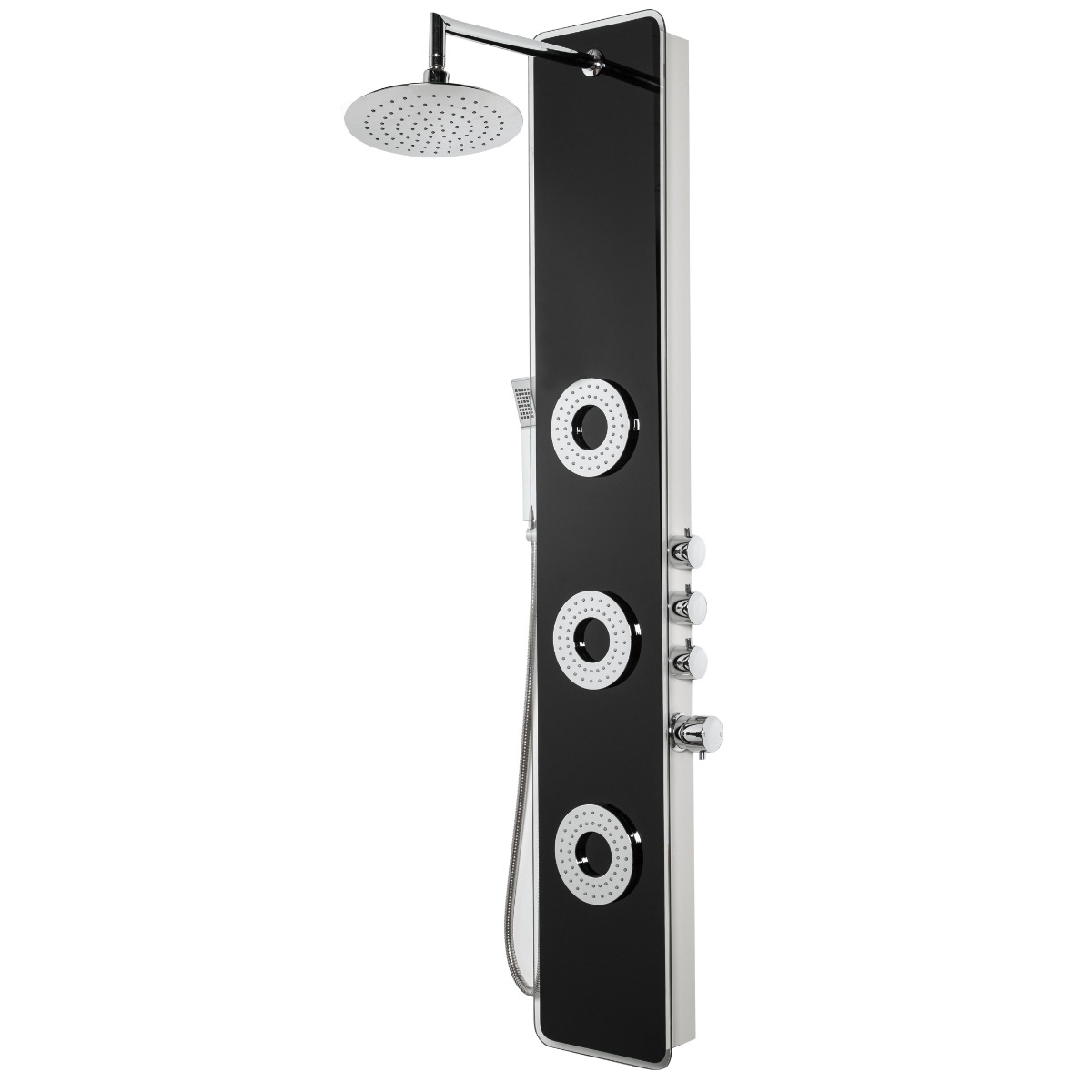 Kerra Tore Black douchekolom 150x25cm
