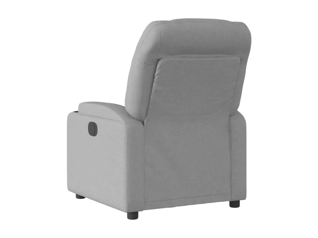 Fauteuil inclinable électrique Gris clair Tissu