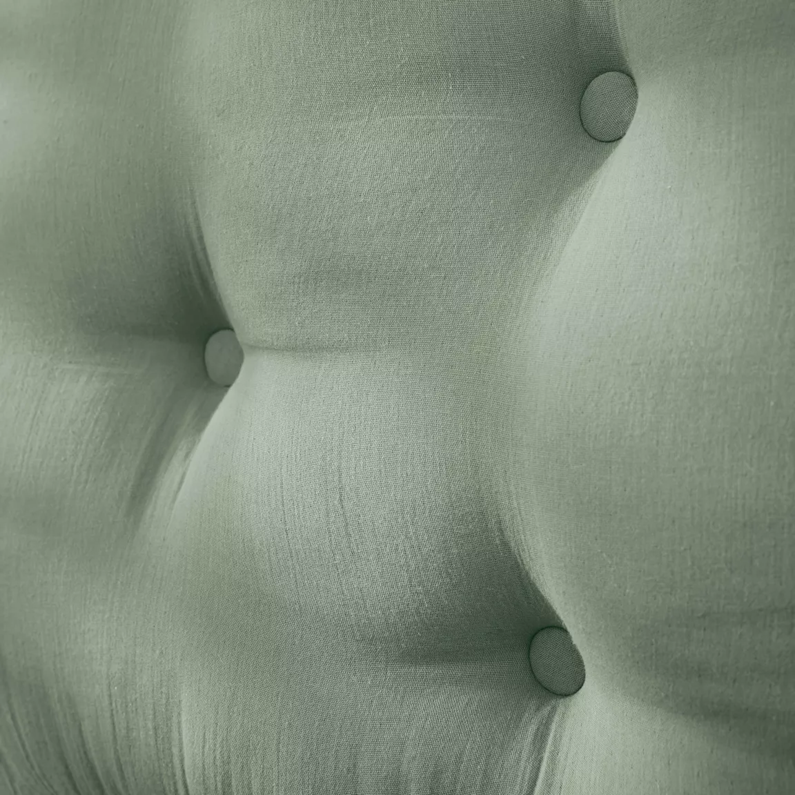 Tête de lit coussin gaze de coton (80 x 50 cm) Gaïa Vert eucalyptus