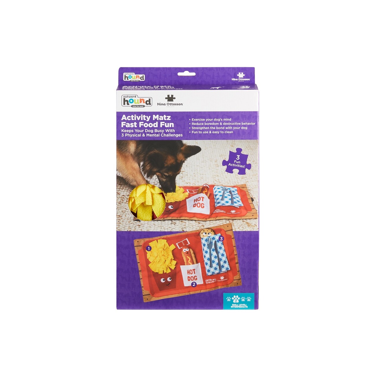 Nina Ottosson Activity Matz Fast Food Fun Intelligenzspielzeug