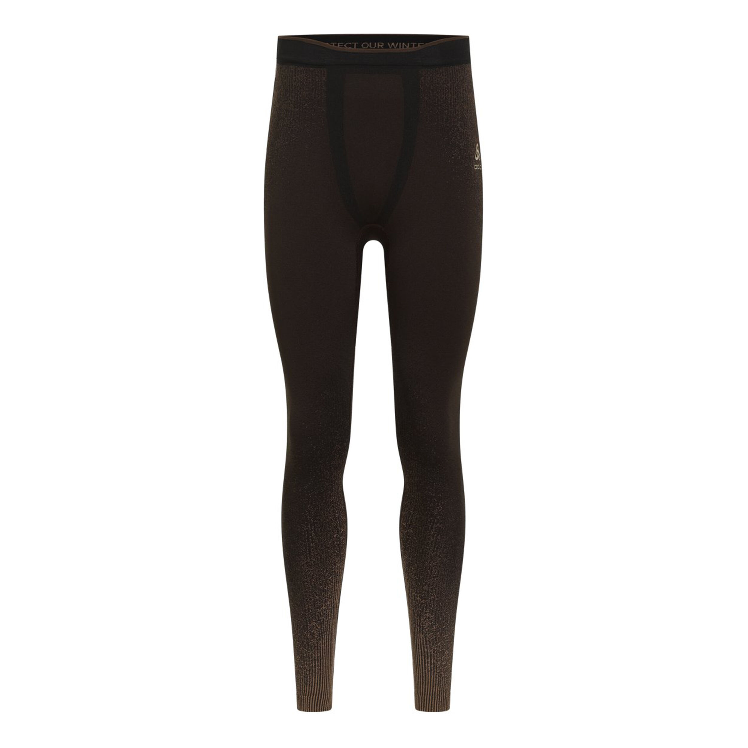 Odlo Performance Warm Blackcomb Collant Tight Hommes - Marron