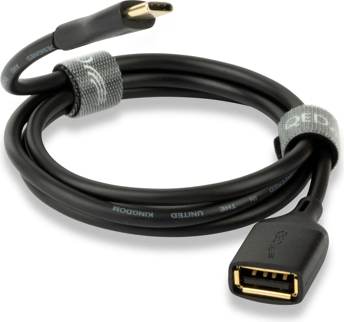 QED Connect USB A femelle vers C (0,15 m) Câbles USB