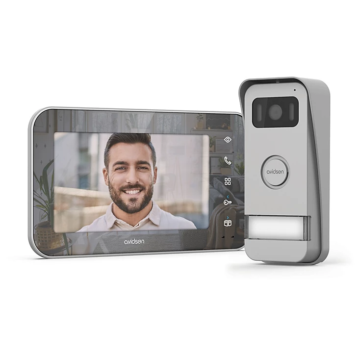 Visiophone couleur filaire effet miroir Avidsen Maya