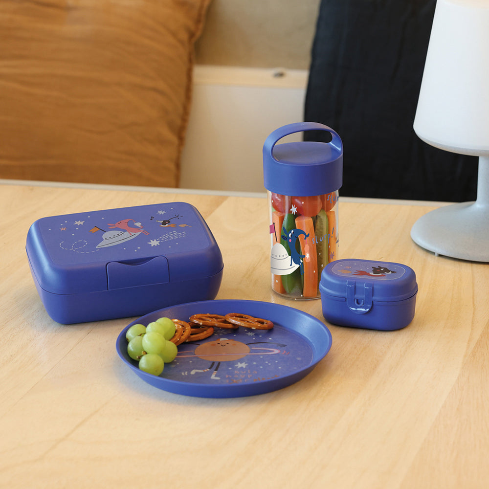 Køb Koziol Organic Space Blue Lunch Box Med Separat Skål Candy L Space