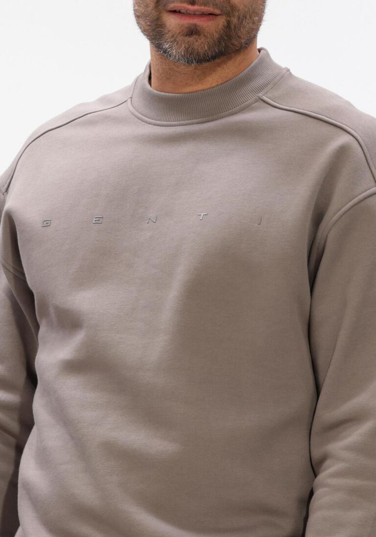 taupe genti sweater crewneck