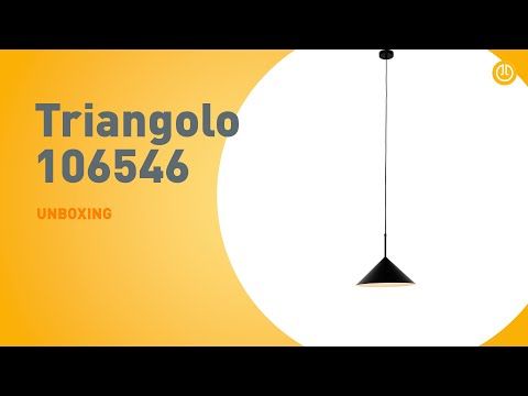 Design hanglamp zwart - Triangolo