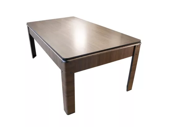 Billard Américain HARMONY 6Ft - 206,5 x 116,5 x 80 cm avec accessoires et plateau dînatoire - Couleur Chêne