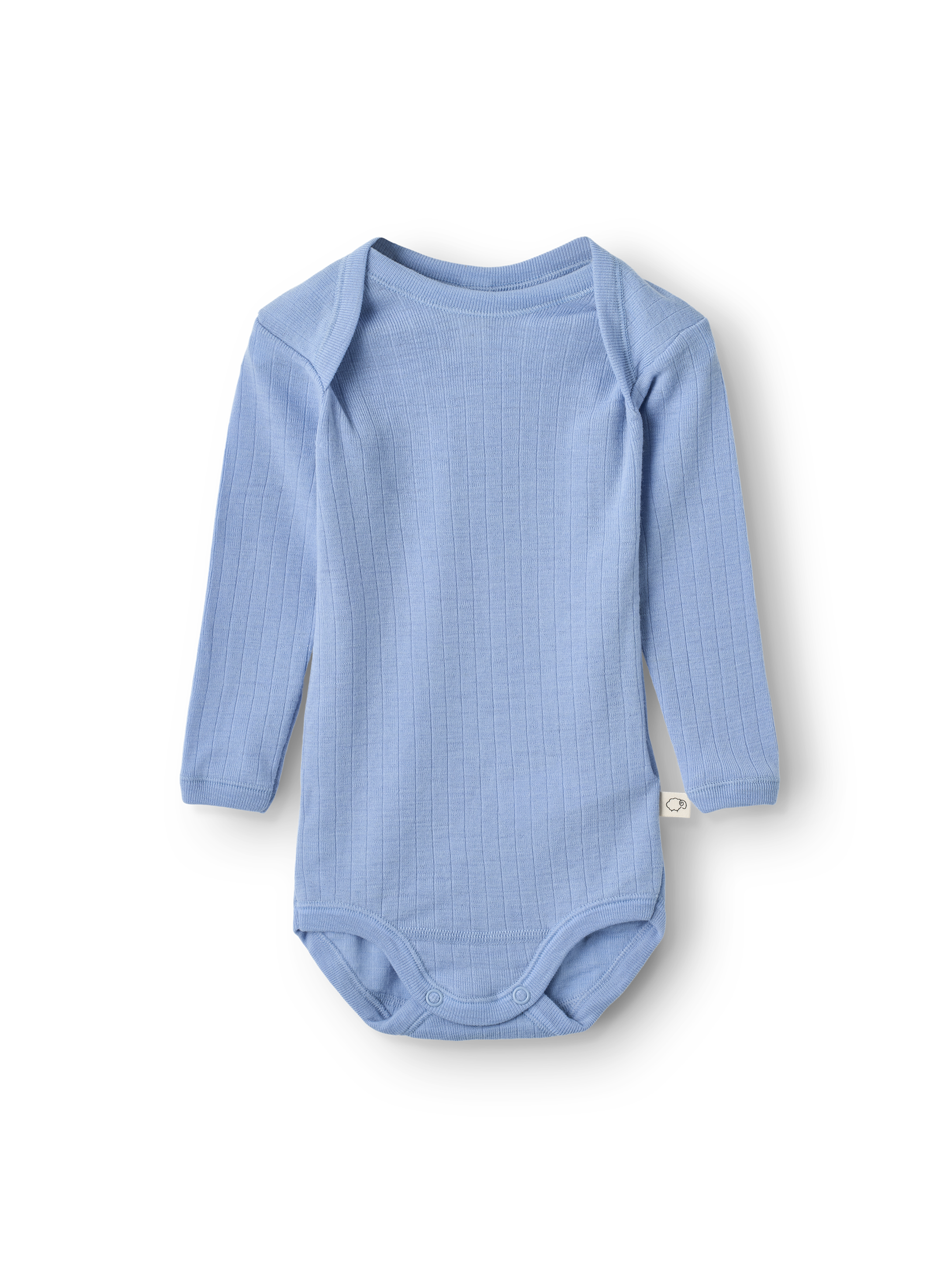 Romper met lange mouw van merinowol voor baby's