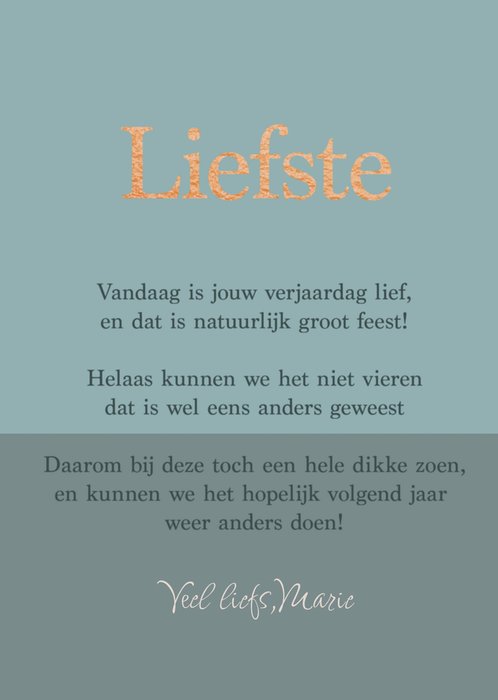 Verjaardagskaart | Greetz | Wederhelft | Naam