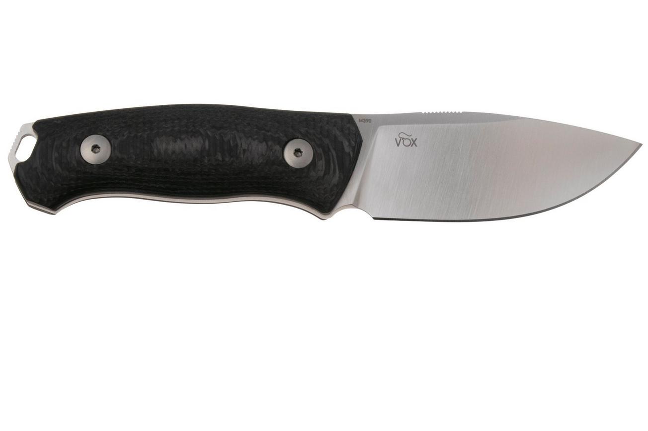 MKM Small Lov MK-SL-CF, Satin M390, Carbon Fiber vaststaand mes, Jesper Voxnaes design