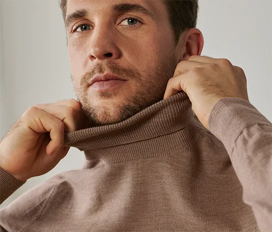 Merino-Rollkragenpullover