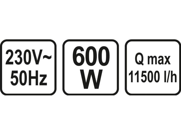 Toya TG.STHOR 600 W nedsenkbar skittenvannspumpe (79783)