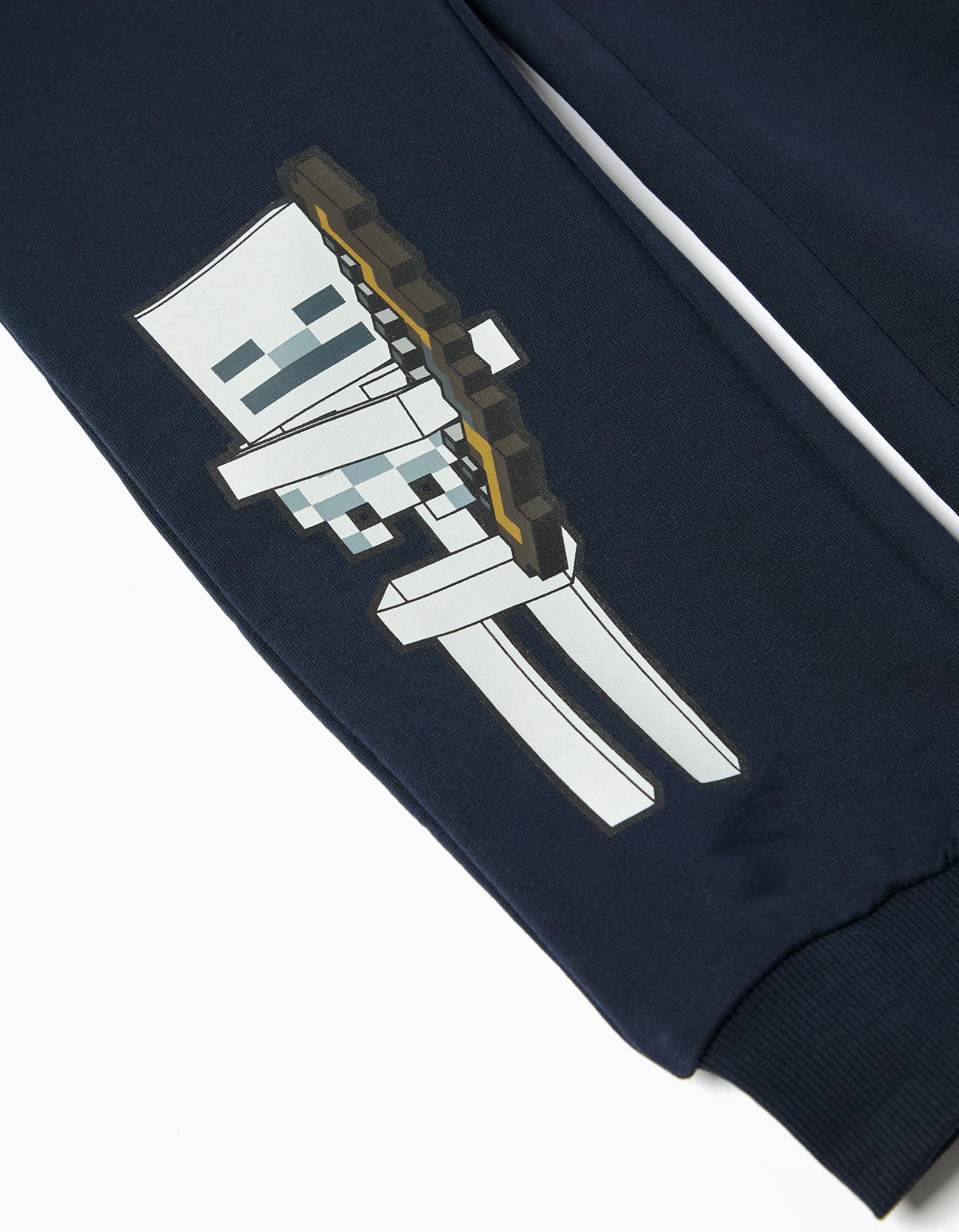 Calças Jogging de Felpa 'Minecraft', Menino, Azul Escuro