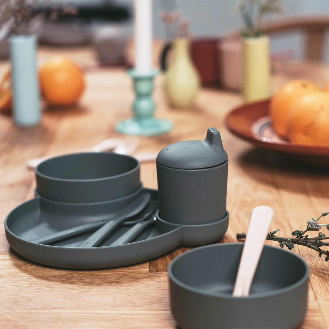 Dantoy biobased kinderservies olive - 7-delig