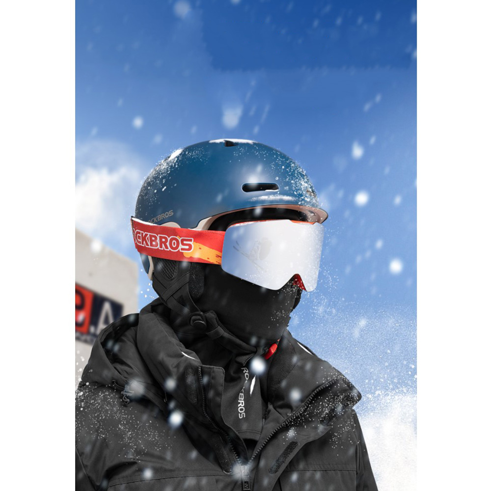 (Gr. S) Ski Sturmhaube Motorrad Halstuch Kälte   UV Gesichts Schutzmaske mit Aktivkohlefilter - Schwarz