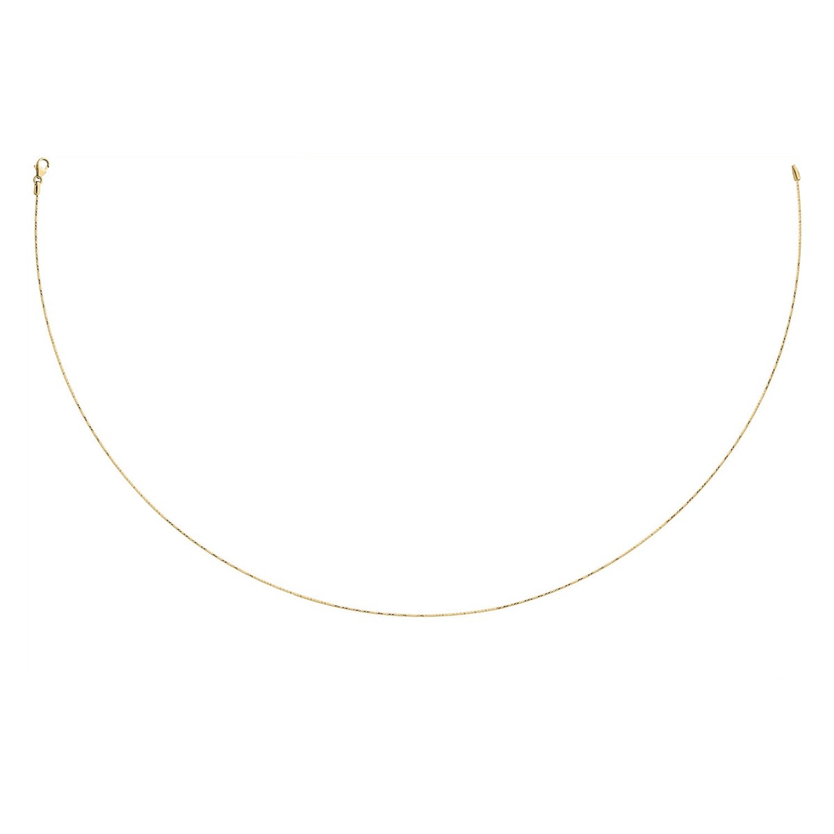 Collier oméga or 18 carats diamanté