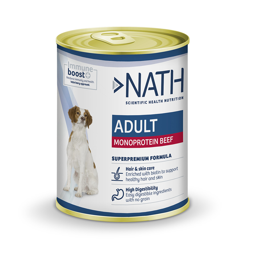 Ração Nath Adult Monoprotein Beef Can para Cães