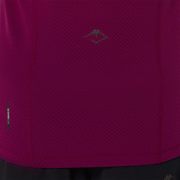 T-shirt running ASICS FUJITRAIL SS TOP W SOFT SOFT BERRY/BLACKBERRY